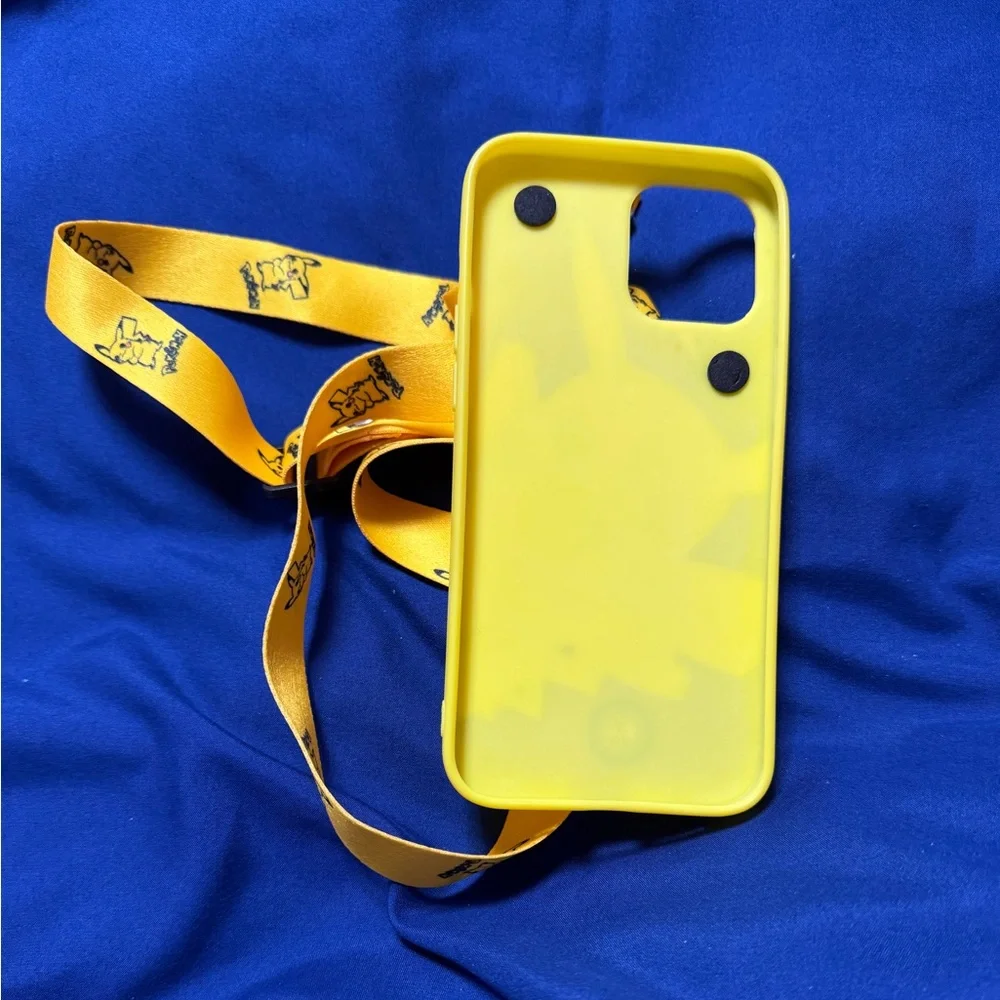 iPhone 12 Pro Max Pikachu Case with Adorable Matching Strap